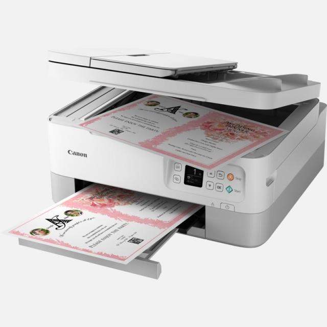 Мастилоструйно многофункционално устройство Canon PIXMA TS7451a All-In-One, White