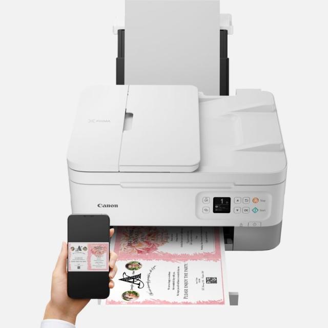 Мастилоструйно многофункционално устройство Canon PIXMA TS7451a All-In-One, White