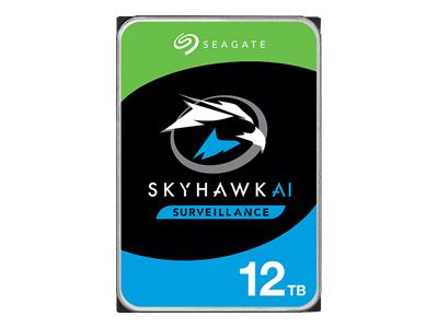 Твърд диск SEAGATE Surveillance AI Skyhawk 12TB HDD SATA 6Gb/s 256MB 7200rpm, 3.5" (8.89 cm) - ST12000VE001