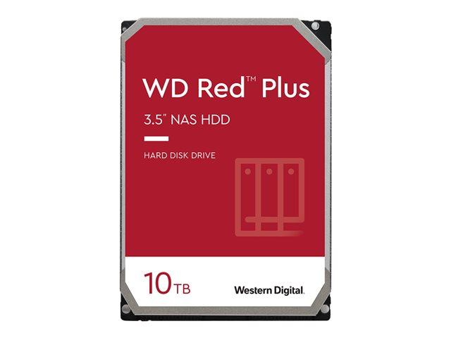 Твърд диск 10TB WD Red Plus NAS (WD101EFBX), SATA 6Gb/s, 7200 rpm, 256MB кеш, 3.5" (8.89 cm) Bulk