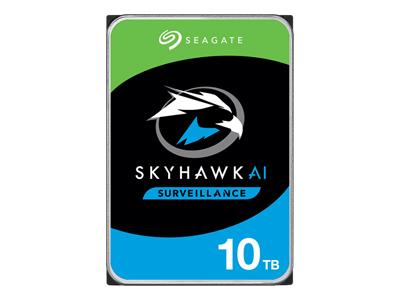 Твърд диск SEAGATE Surveillance AI Skyhawk 10TB HDD SATA 6Gb/s 256MB cache 8.9cm 3.5inch BLK ST10000VE001