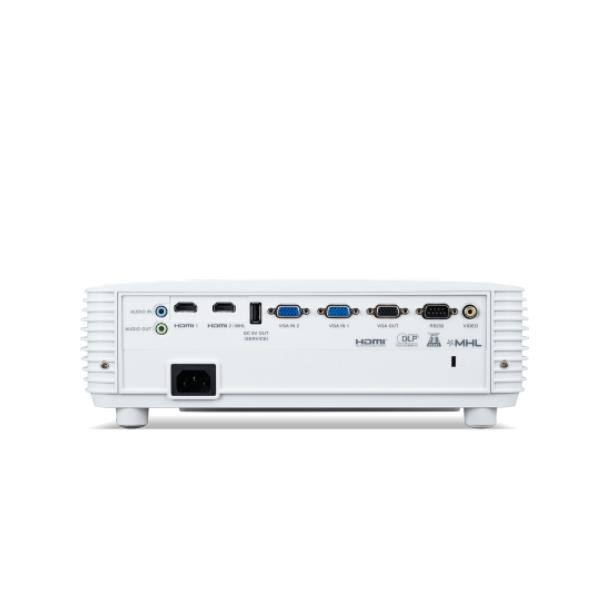 Мултимедиен проектор Acer Projector X1526AH, DLP, FHD(1920x1080), 4000Lm, 10 000:1, 3D ready, 24/7 operation, Auto Keystone, ACpower on, 2xHDMI, VGA, RS232, USB(Type A, 5V/1.5A), Audio in, 1x3W, 3.7kg, White