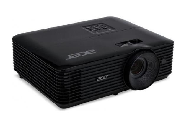 Мултимедиен проектор Acer Projector X1228H, DLP, XGA (1024x768), 4500 ANSI Lm, 20 000:1, 3D, Auto keystone, HDMI, VGA in/out, RCA, RS232, Audio in/out, DC Out (5V/1A), 3W Speaker, 2.7kg, Black + Logitech Wireless Presenter R400