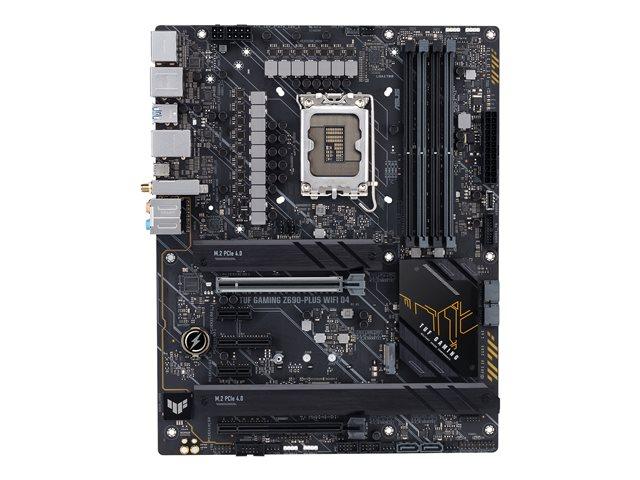 Дънна платка Asus TUF GAMING Z690-PLUS D4, Z690, LGA1700, 4xDDR4, PCIe 5.0, (DP&HDMI), 4x SATA3, 4x M.2, 1x USB 3.2 Gen 2, ATX