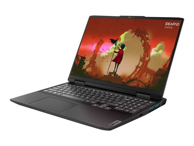Лаптоп Lenovo IdeaPad Gaming 3 16ARH7, (6-ядрен) AMD Ryzen 5 6600H 3.3/4.5GHz, 16" (40.64 cm) WUXGA IPS 350nits Anti-Glare 165Hz 100% sRGB Dispaly & GF RTX 3050 Ti 4GB, (HDMI), 16GB DDR5, 512GB SSD, 1x USB-C 3.2 Gen 2, Onyx Grey, Free DOS