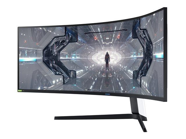 Монитор SAMSUNG Odyssey G9 C49G95 49" (124.46 cm), 32:9 Curved 1000R, 5120 x 1440 QLED 1ms 240Hz, HDMI, 2xDP, LC49G95TSSRXEN
