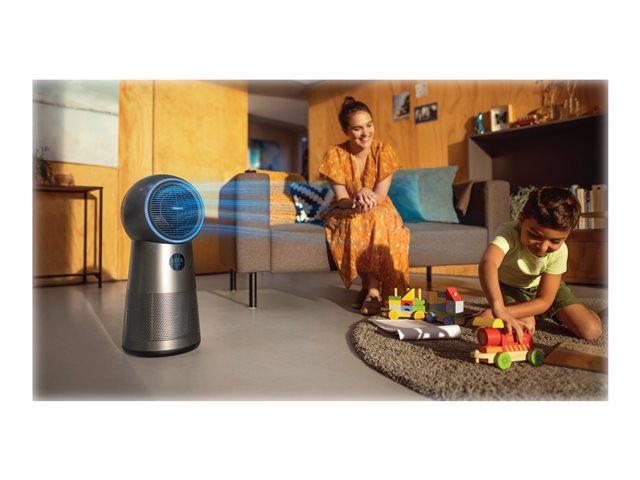 Пречиствател на въздух Philips AMF220/15, 2200W, HEPA филтър, функция вентилатор, функция отоплител,  подходящ за помещения с площ до 42 m2, 3 скорости, черен