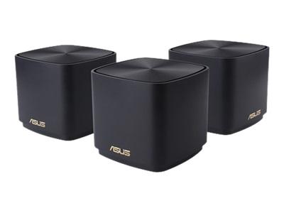 Мрежови комплект Asus ZenWiFi AX Mini XD4 AX1800, 1800Mbs, 2.4GHz (574 Mbps)/ 5.0 GHz (1201 Mbps), 1x WAN 10/100/1000, 1x LAN 10/100/1000, 3 бр.