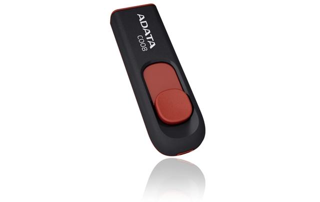 USB памет Adata 64GB C008, USB 2.0, Черна