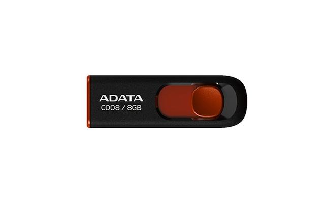 USB памет Adata 64GB C008, USB 2.0, Черна