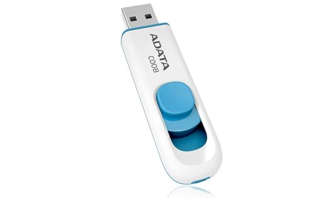 Памет Adata 64GB C008 USB 2.0-Flash Drive White