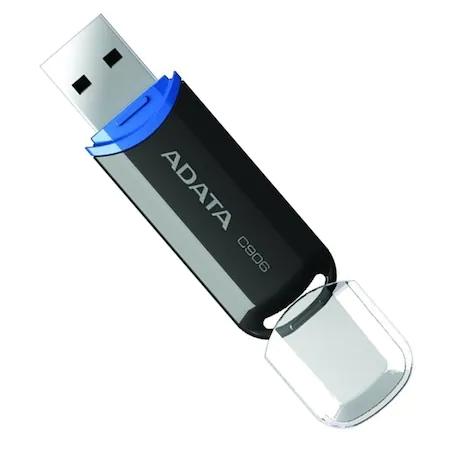 USB памет Adata 16GB C906, USB 2.0, Черна