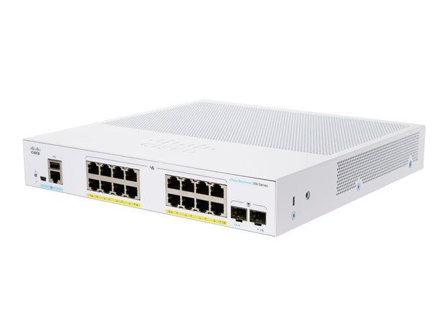 CISCO CBS250 Smart 16-port GE PoE 2x1G SFP CBS250-16P-2G-EU