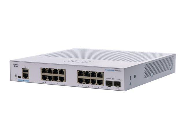Суич Cisco CBS35, 18 порта, 16x10/100/1000Base-T Gigabit, 2x10/100/1000Base-X/SFP Gigabit