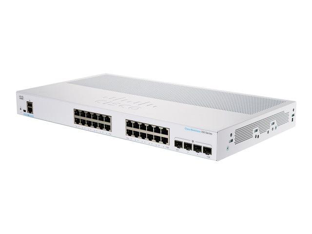 Суич Cisco CBS350-24T-4X-EU, 28 порта, 24 x 10/100/1000 Base-T, 4 x 10GBase-X SFP+