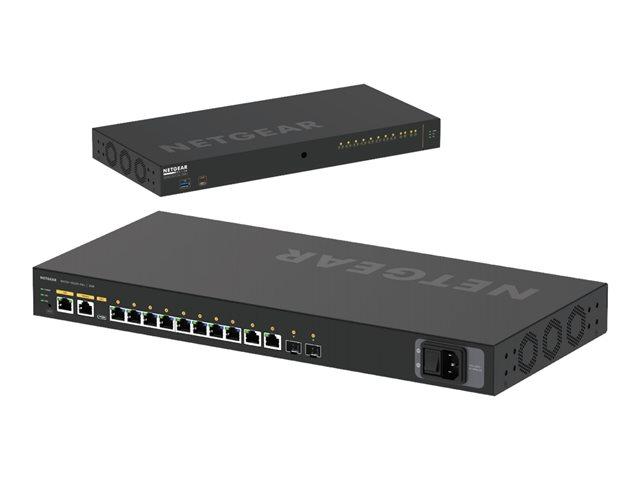 NETGEAR 12-Port AV Line M4250-10G2XF-PoE+ 8x1G PoE+ 240W 2x1G 2xSFP+ Managed Switch GSM4212PX-100EUS