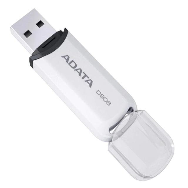 USB памет Adata 16GB C906 USB 2.0, Бяла