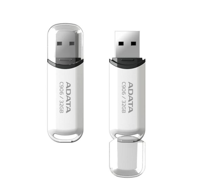 USB памет Adata 64GB C906 USB 2.0, Бяла