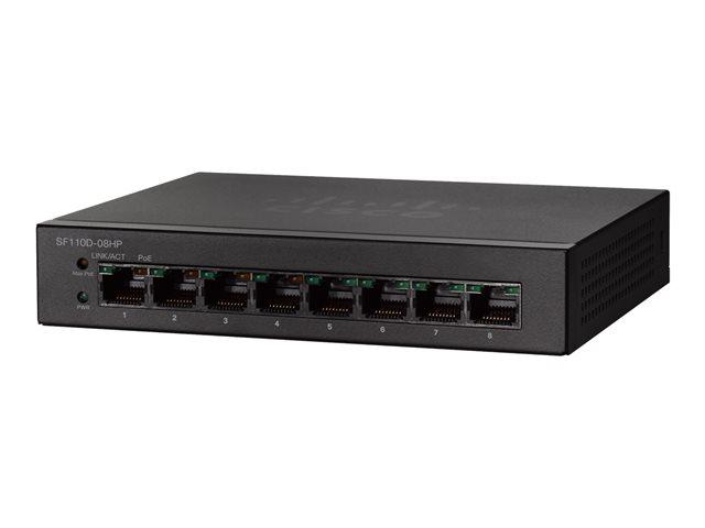 CISCO SF110D-08-EU Cisco SF110D-08 8-Port 10/100 Desktop Switch SF110D-08-EU
