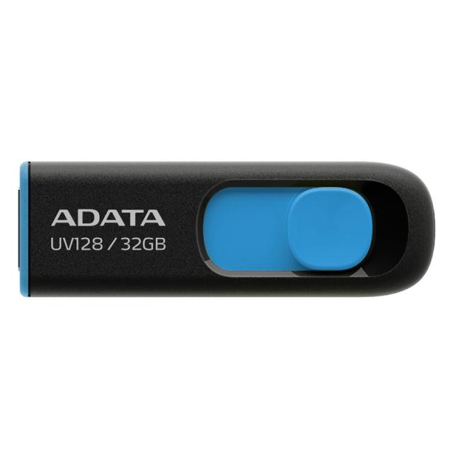 USB памет Adata 32GB UV128 USB 3.2, Черно-синьо