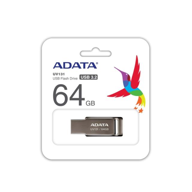 USB памет Adata 64GB UV131 USB 3.2, Сива