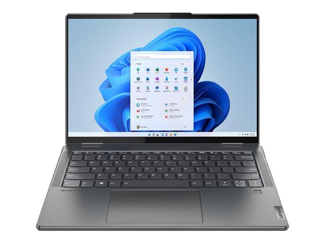 Лаптоп Lenovo Yoga 7 14IAL7, (12-ядрен) Alder Lake Intel Core i7-1260P 2.1/4.7 GHz, 14" (35.56 cm) 2.8K OLED 400nits Glossy, 90Hz, Touchscreen Display, (HDMI), 16GB DDR5, 1ТB SSD, 2x Thunderbolt 4, Windows 11 Home