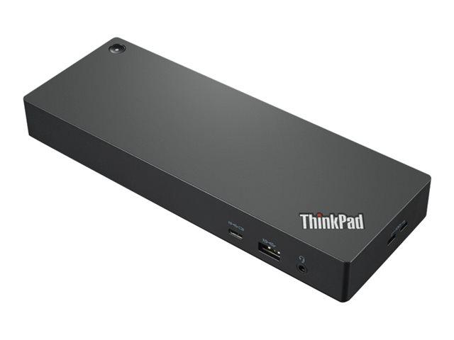 Докинг станция Lenovo ThinkPad Universal Thunderbolt 4 Dock, от Thunderbolt 4 към 1x USB C, 4x USB A, 2x DisplayPort, 1x HDMI, 1x AUX, 1x RJ45, (EU), черна