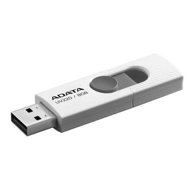 USB памет Adata 16GB UV220 USB 2.0, Бяла