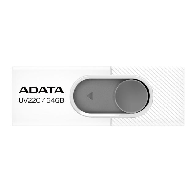 USB памет Adata 32GB UV220 USB 2.0, Бяла