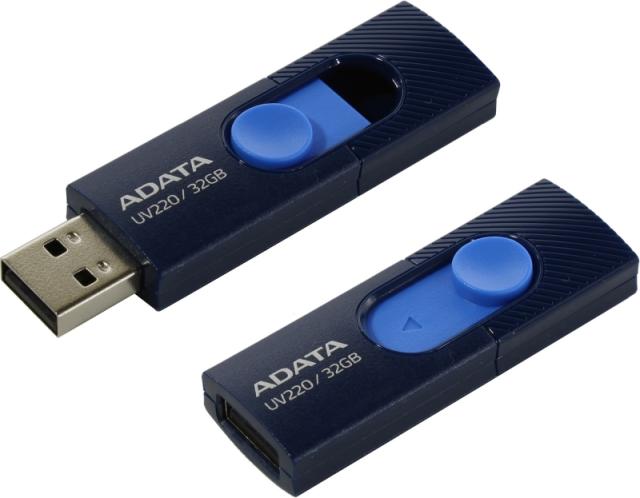 Памет Adata 32GB UV220 USB 2.0-Flash Drive Navy Blue