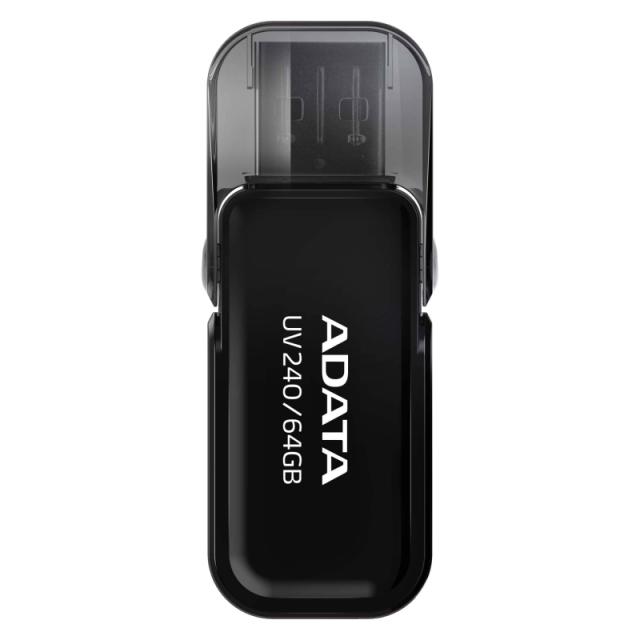 USB памет Adata 64GB UV240, USB 2.0, Черна