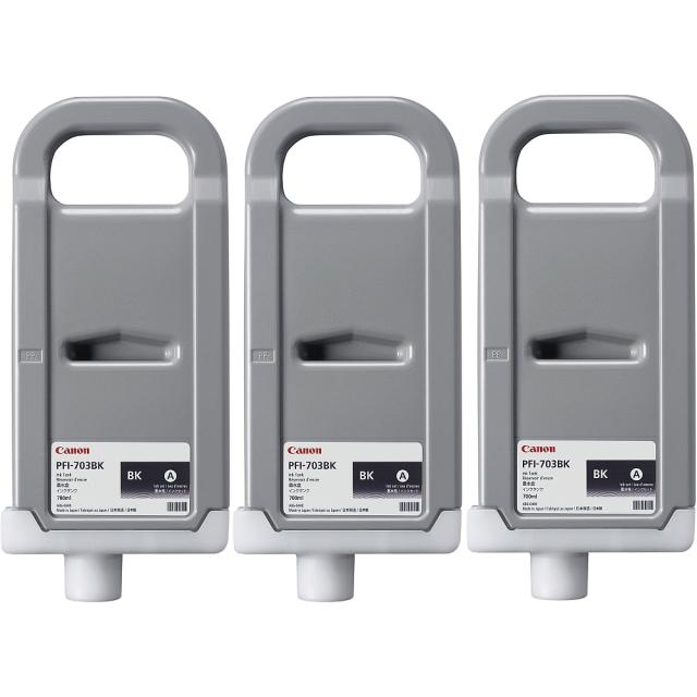 Консуматив Canon Ink Tank PFI-703, Black (3 pcs)