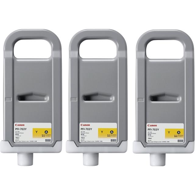 Консуматив Canon Ink Tank PFI-703, Yellow (3 pcs)