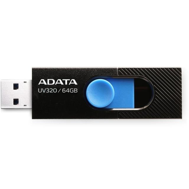 USB памет Adata 64GB UV320, USB 3.2, Черна