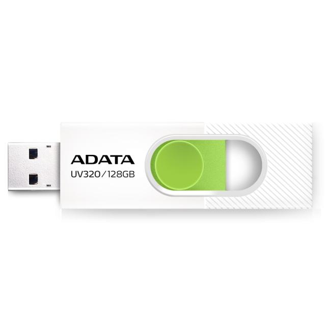 USB памет Adata 128GB UV320, USB 3.2, Бяла