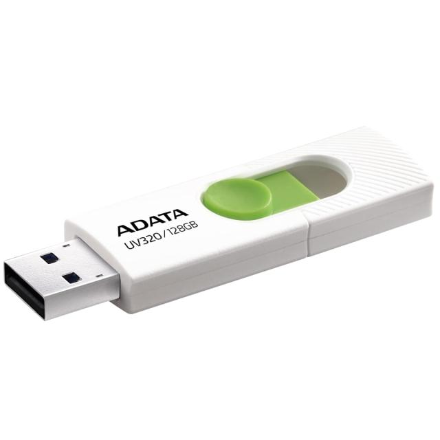 USB памет Adata 128GB UV320, USB 3.2, Бяла