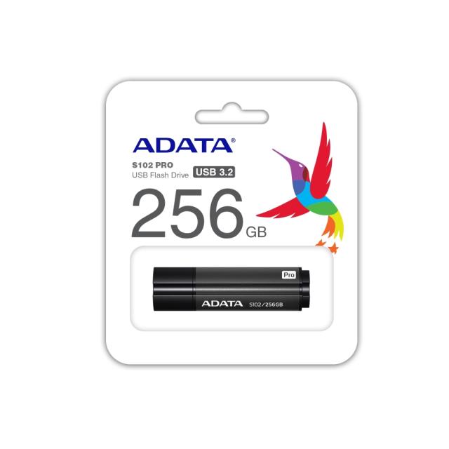 USB памет Adata 256GB S102P USB 3.2, Титаниево сива
