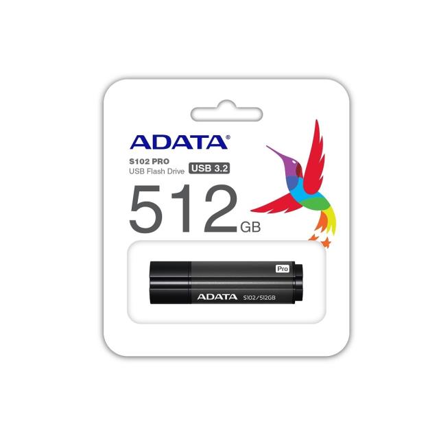 USB памет Adata 512GB S102P USB 3.2, Титаниево сива