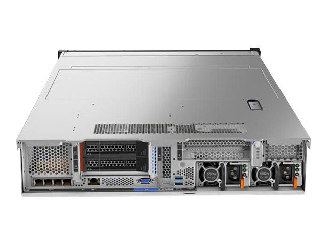 Сървър Lenovo ThinkSystem SR650, Intel Xeon Silver 4208 2.1GHz, 32GB DDR4 ECC, без твърд диск, RJ-45, USB 3.0, VGA, 1x 750 W, Free DOS, 7X06A0K9EA 
