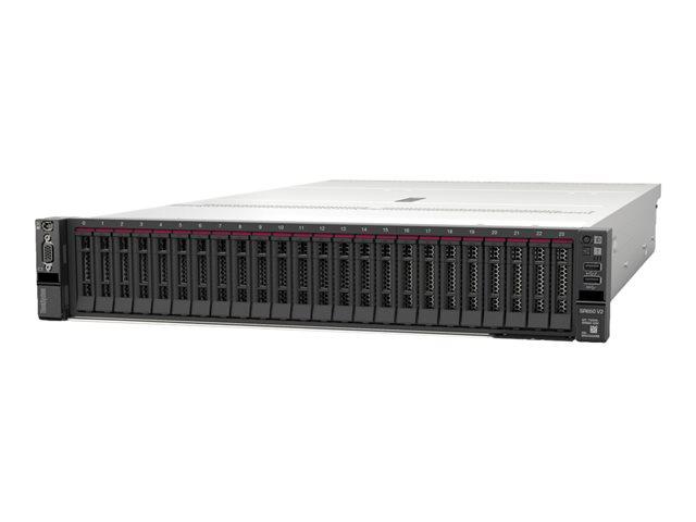 Сървър Lenovo ThinkSystem SR650 V2, дванадесетядрен Ice Lake Intel Xeon Silver 4310 2.1/3.3 GHz, 32GB DDR4, без твърд диск, 750 Watt, Free DOS, 7Z73A03DEA