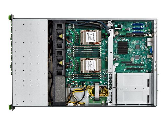 Сървър Fujitsu Primergy RX2520 M5, Cascade Lake Intel Xeon 4208 8C (2.1/3.2 GHz, 11MB Cache), 16GB DDR4, без HDD, 2x 1GbE, 1x 800W, Free DOS