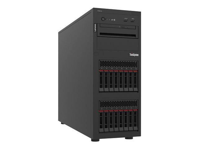 Сървър, LENOVO ThinkSystem ST250 V2 Intel Xeon E-2334 4C 3.4GHz 1x16GB UDIMM 8x2.5in SW SATA RD 1x550W XCC Enterprise 7D8FA00NEA