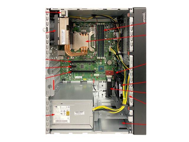Сървър LENOVO ThinkSystem ST50 V2 Intel Xeon E-2324G 4C 3.1GHz 65W, 1x8GB 3200MHz UDIMM, 2x1TB 7200 SATA SW RD, 1x500W, 7D8JA00PEA