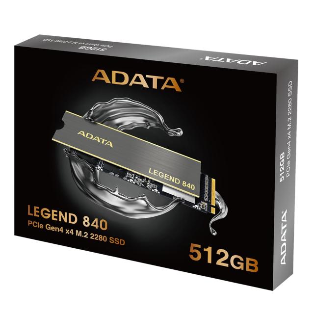 Твърд диск Adata 512GB , LEGEND 840, PCIe Gen4 X4, M.2 2280- Solid State Drive