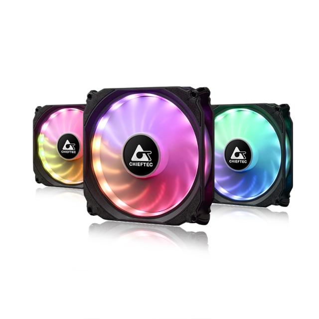 Вентилатор Chieftec Tornado 120mm CF-3012-RGB 3-RGB fan set 
