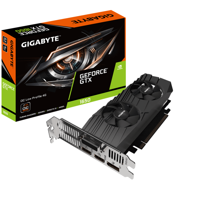 Видео карта GIGABYTE GTX 1650 D6 OC LOW PROFILE 4GB GDDR6 128 bit