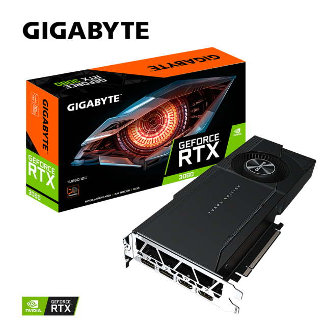 Видео карта GIGABYTE GeForce RTX 3080 TURBO 10GB GDDR6X