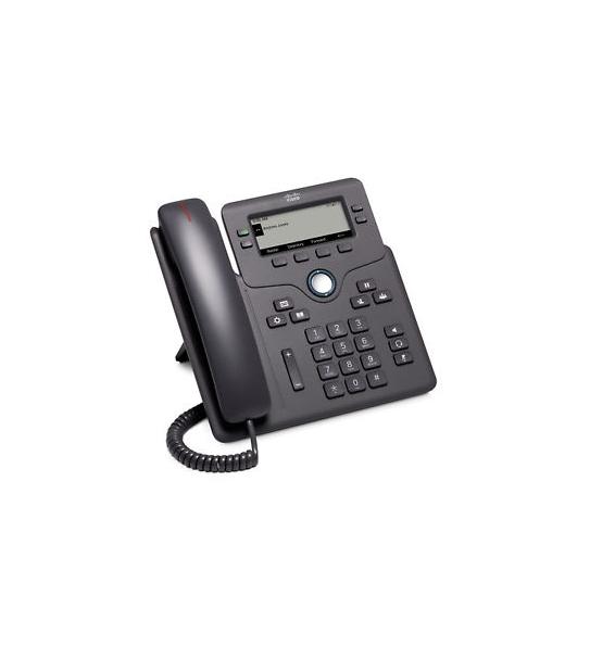 VoIP телефон Cisco 6841, 3.5" (8.89 cm) LCD дисплей, 4 линии, 2x 10/100/1000Base-T, Черен