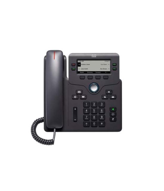 VoIP телефон Cisco 6841, 3.5" (8.89 cm) LCD дисплей, 4 линии, 2x 10/100/1000Base-T, Черен