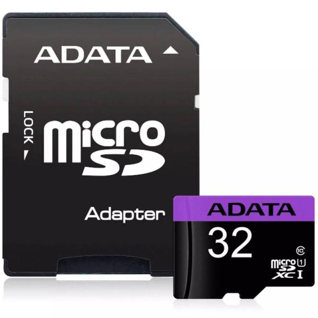 Карта памет Adata 32GB MicroSDHC UHS-I CLASS 10, с адаптер